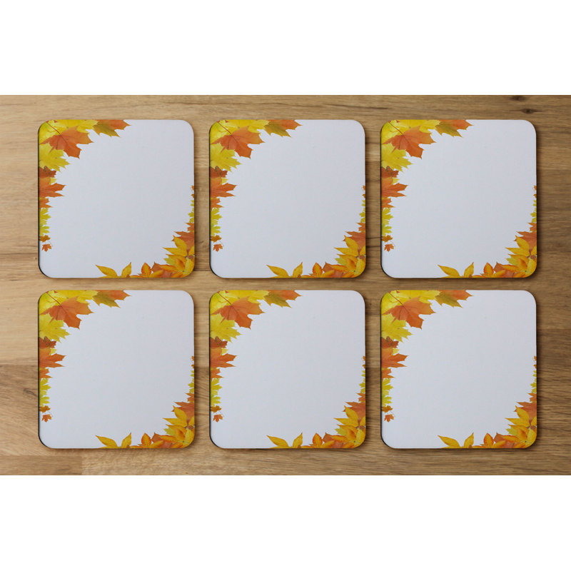 Square 6 Piece Coaster Set