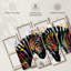 «Paint Splash Zebras», ensemble de 4 impressions sur toile par Harper D.-997217919