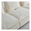 Canapé-lit simple moderne sans accoudoirs avec repose-pieds - siège compact de conception compacte-543331467