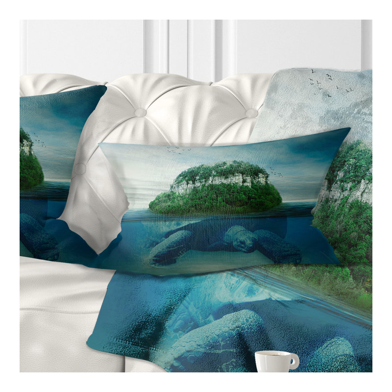 Coussin lombaire en tortue de porte géante Abstract