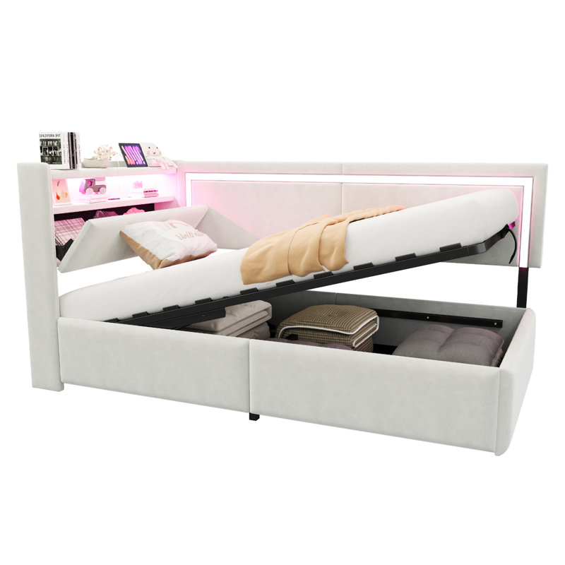 Bed, Beige