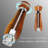 Hecef 2-Piece Acacia Wood Salt and Pepper Mill Set with Adjustable Ceramic Grinders, 8.5 Inch