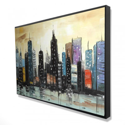 " Skyline On Abstract Cityscape "