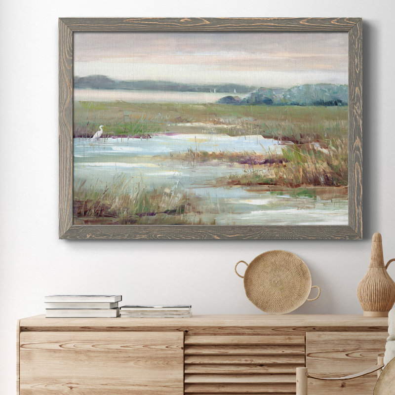 " Early Morning Magic " Painting Print, Gray, 23.5" H x 31.5" W x 1.5" D