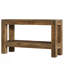 Élégante table basse à 2 niveaux, table d'entrée, console avec beaucoup de rangement et design durable pour les maisons modernes