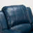 Navy Blue Leather Gel Recliner