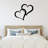 Metal Double Heart Love Sign-1389416495