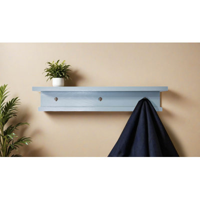 Rayne 3 Piece Oak Shelves With Hooks