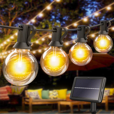 Ambarisha 9.5M Solar Powered 16 - Bulb Festoon Lights String Light