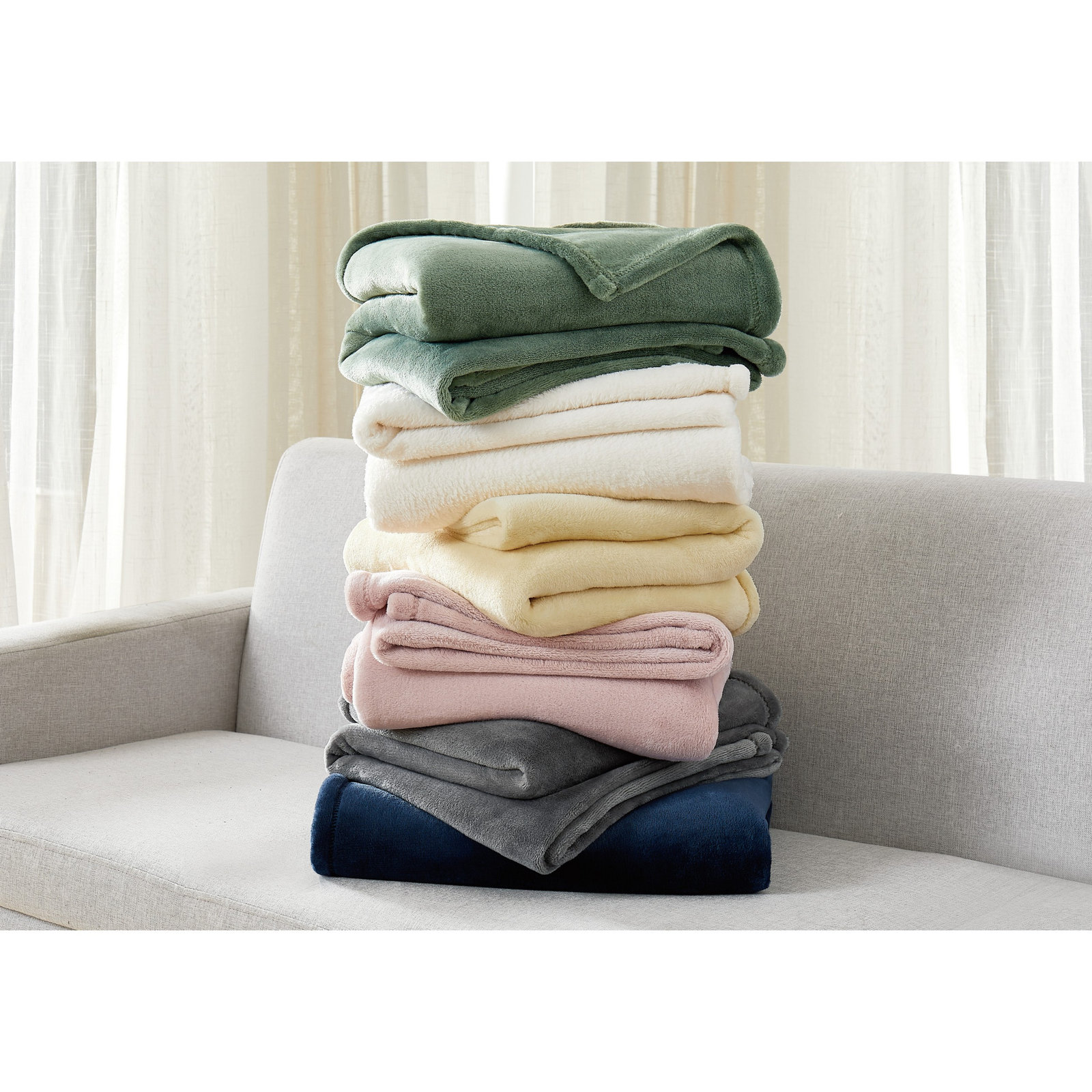 Balee Knitted Throw Blanket, 60" W x 80" L, Yellow