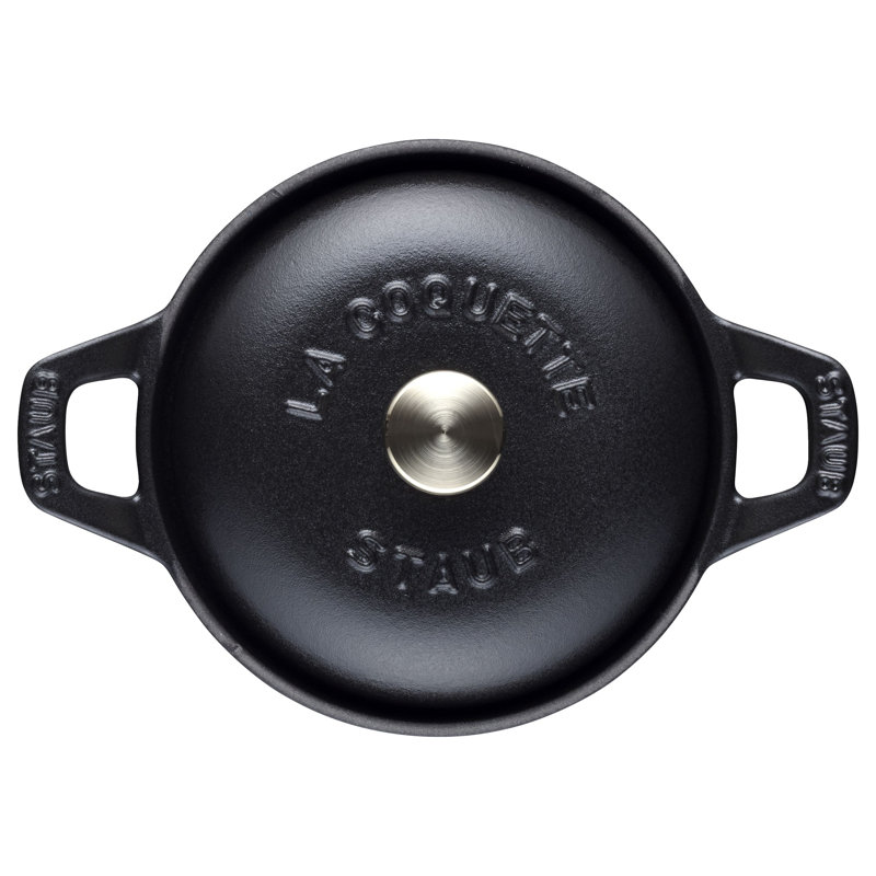 La Coquette ronde en fonte 500 ml Vintage Line, noir