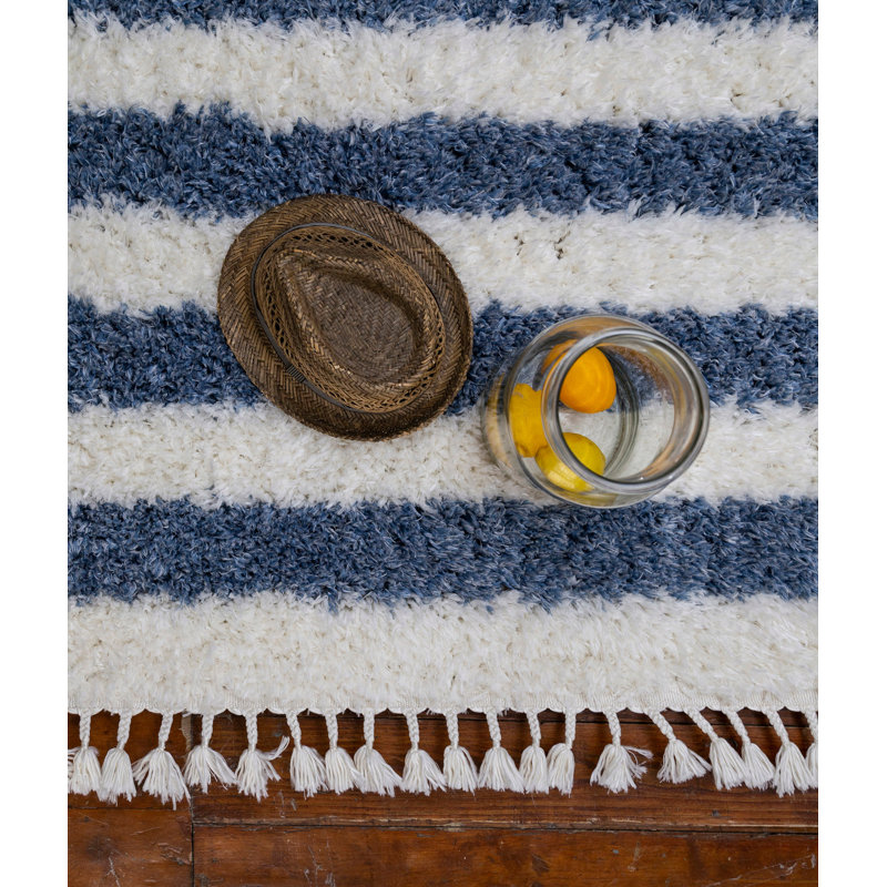 Striped Indoor Rug, Rectangle 5'3" x 7'7"