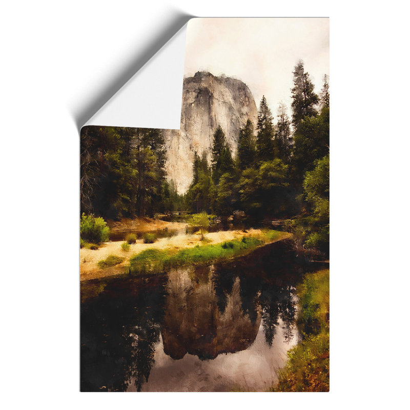 Yosemite National Park Painting - Frameless Print, 30cm H x 21cm W x 0.1cm D