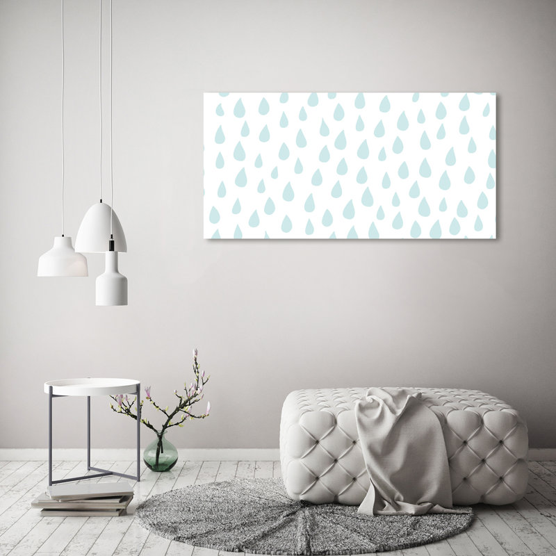 Droplets - No Frame Print on Canvas, 60cm H x 120cm W