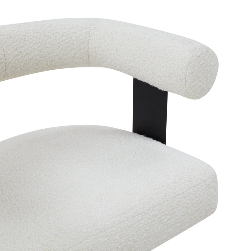 Baron Adjustable Swivel Desk Chair, Ivory