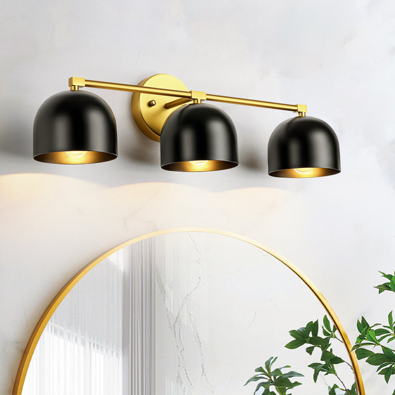  Flareson 3 - Light Dimmable Black Bathroom Vanity Lights