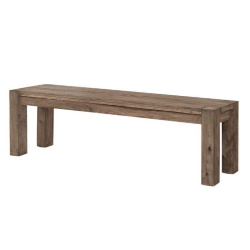 Nature Solid Wood Bench, 45cm H x 160cm W x 63cm D