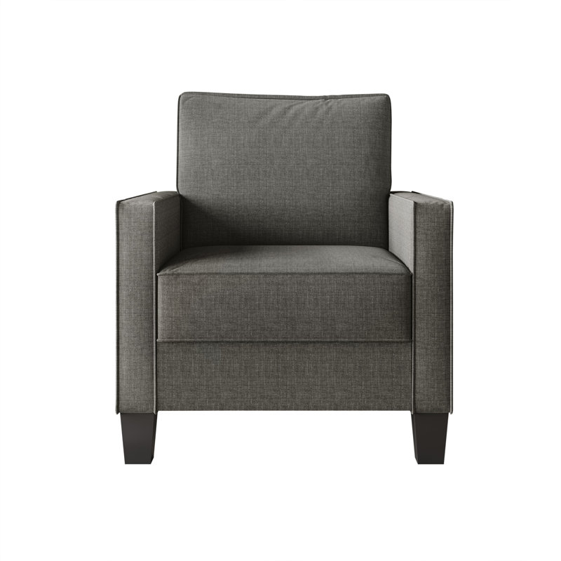 Roldao Square Arm Chair, Gray