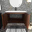 Meuble-lavabo mural simple 30 po avec plateau en résine Keela-2057248066