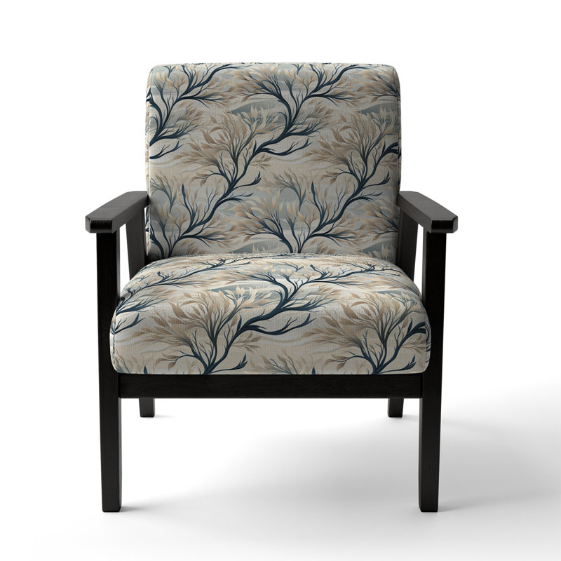 Fauteuil d'appoint rembourré gris