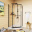36 In. D X 36 In. W X 72 In.H Corner Frameless Shower Door-114500640