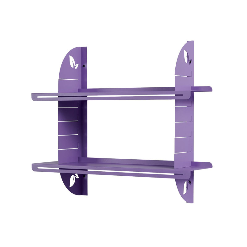 Decorative Metal Wall Shelf, Purple