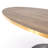 Azahara Oak Round Metal Base Dining Table-661669573