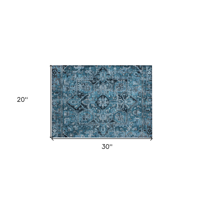 Tapis rectangulaire Lombux avec envers antidérapant