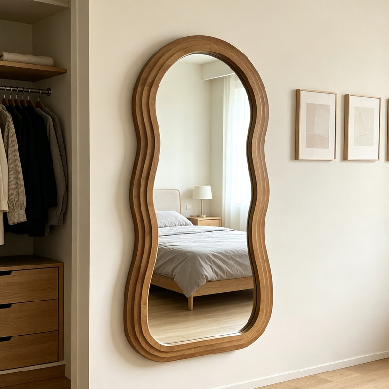 Irregular Full‑Length Mirror, 71" H x 33.5" W