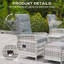Outdoor Lounge Chair with Ottoman-1107382393
