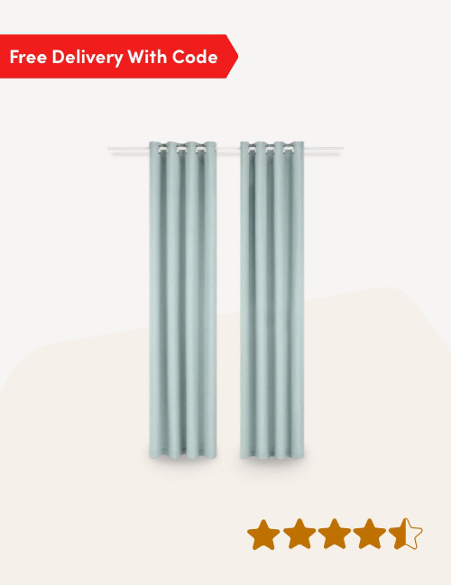 Room Darkening Eyelet Curtain Pair (Set of 2)