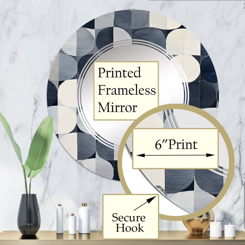 Gladsaxe Circle Wall Mirror, 32" x 32"