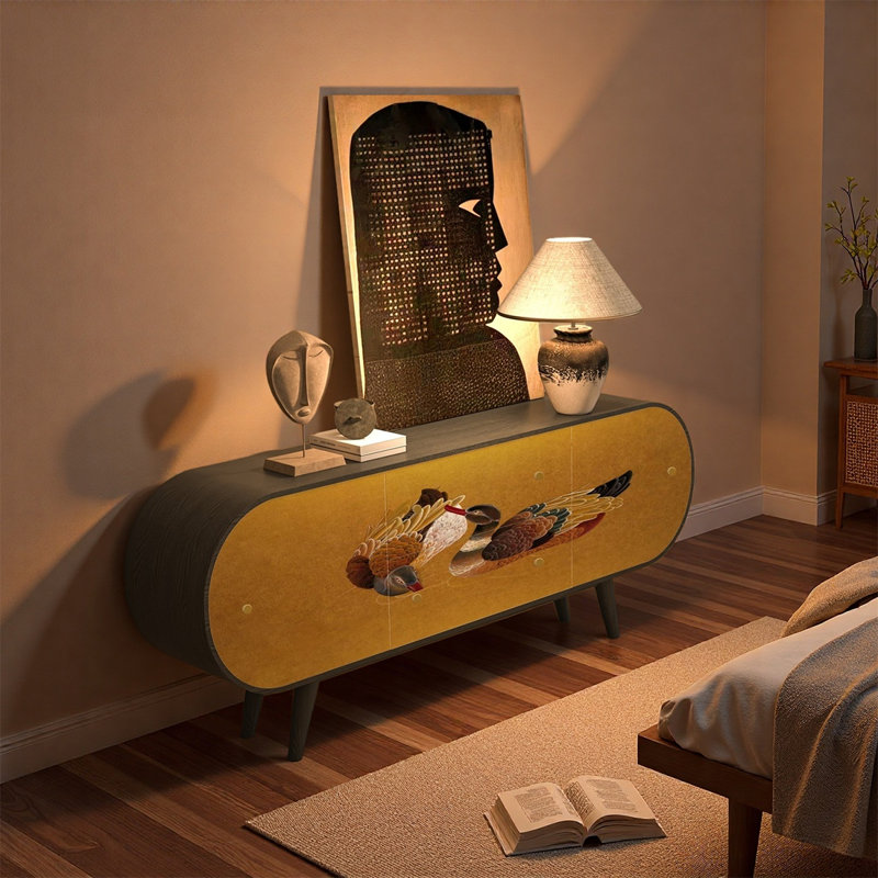 Buffet en pin durable avec rangement