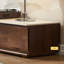 70.87" White+Tan Stone+Solid Wood TVStands