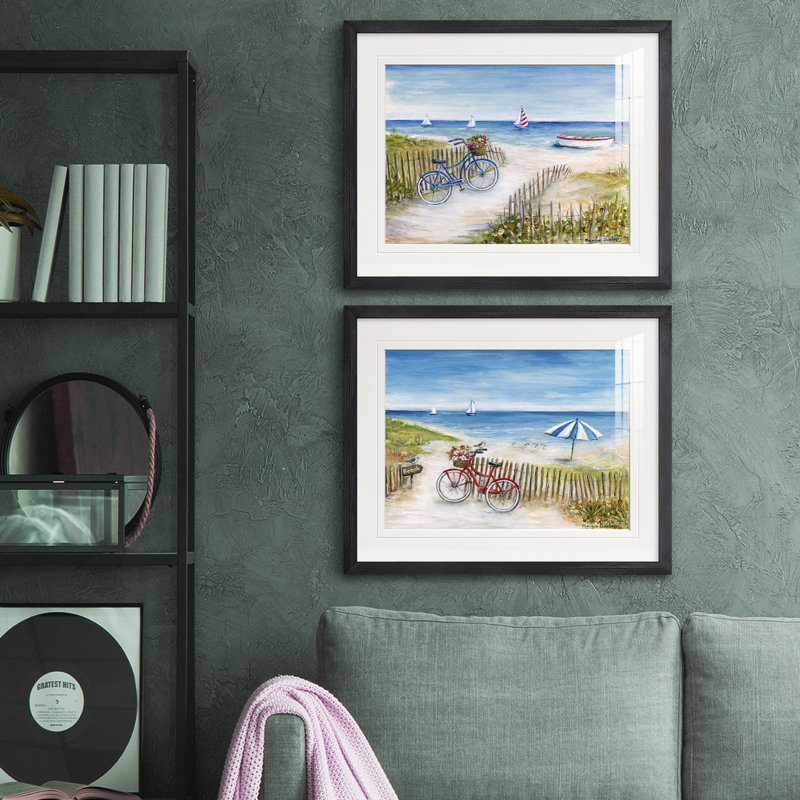 Reproduction de photo sur toile, Papier avec cadre noir, Blanc mat