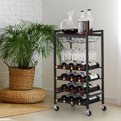 Support à bouteilles de vin et à verres Azlaan