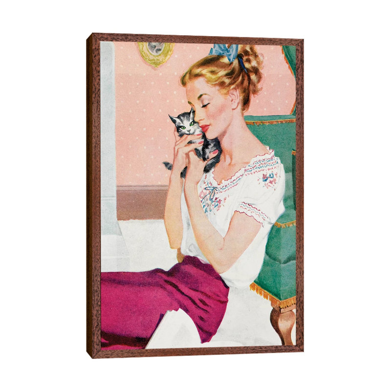 1951 Woman's Journal Magazine Plate 1 Piece Wall Art on Canvas, 66.04cm H x 45.72cm W x 3.81cm D