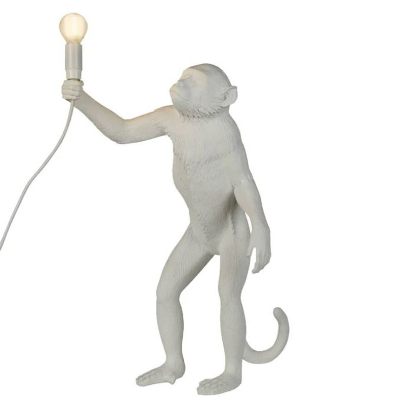 Lampe de table Luna, Blanc, Blanc