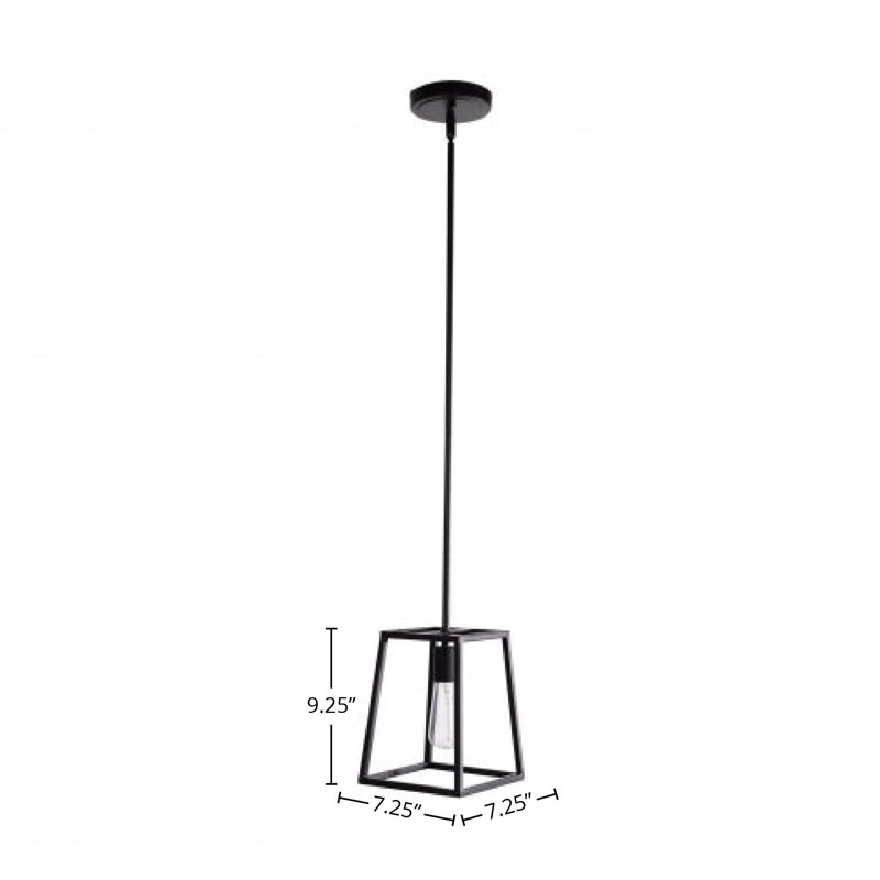 Luminaire suspendu noir à 1 lumière Yashira