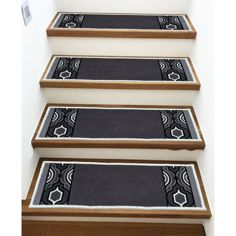 Tapis d'escaliers Bakhtiari, Rectangle 31,5 po x 11,5 po
