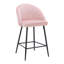 Upholstered Counter Stool with Metal Frame-395613086