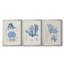 Blue Marine Algae IV - Toile tendue avec châssis sur mesure - 3 pièces-1302814620-1302814592