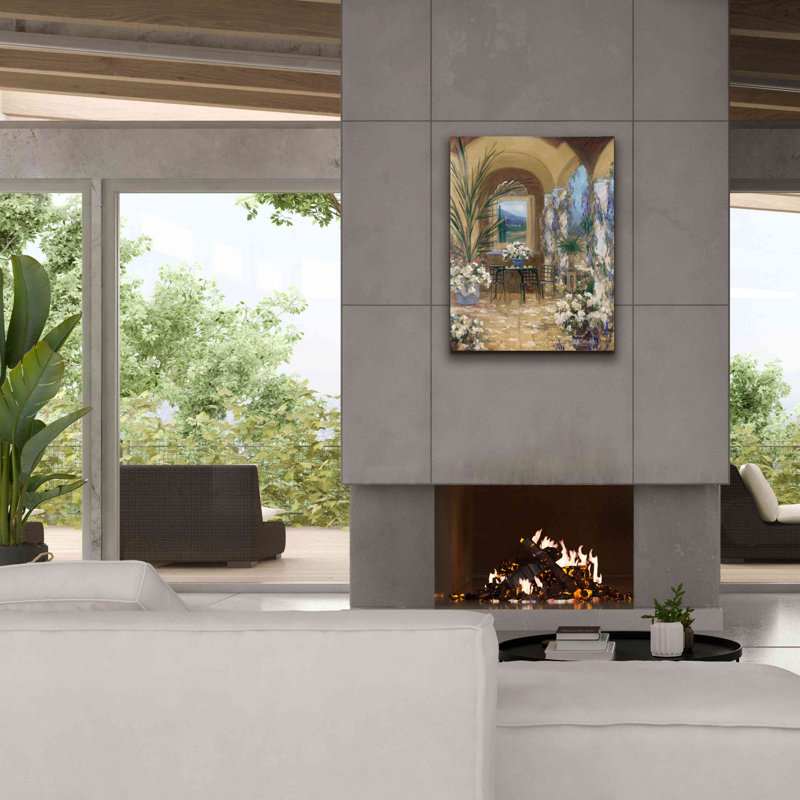 «The Veranda 1» par Allayn Stevens, art mural sur toile, H 34 po x l 26 po x P 1,5 po