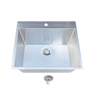 25'' L Single Bowl Stainless Steel Kitchen Sink