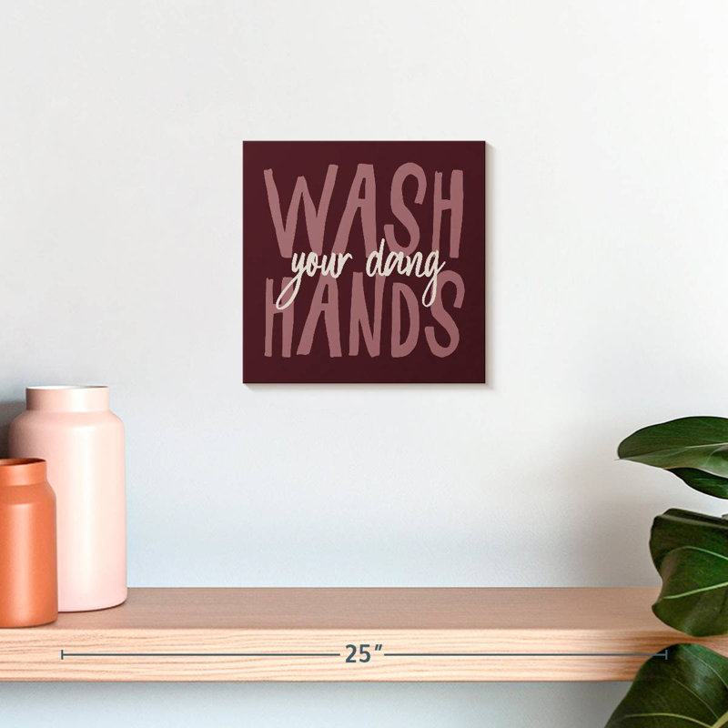 Tergel Bathroom Advice Purple, 10" H x 10" W