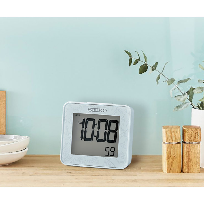 QHL097LLH Modern Digital Alarm Clock, Blue