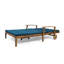 Chaise longue rembourrée en bois