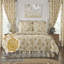 Ayda Cream/Mustard Standard Cotton 52 TC Reversible Quilt-65874584