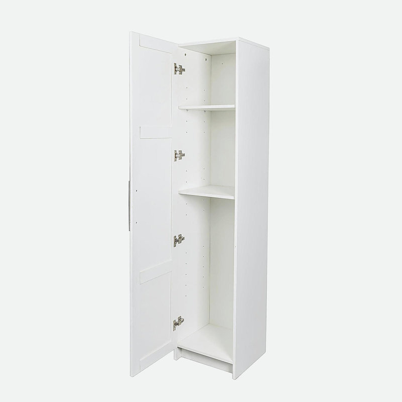 Stackable Wall Mounted Storage Cabinet, White