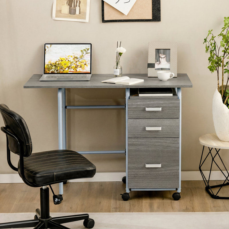 Metal Base Computer Desk
